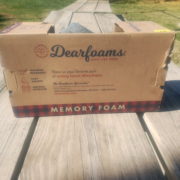 Men's Dearfoams Memory foam slippers sz 8 - Picture 7 of 7